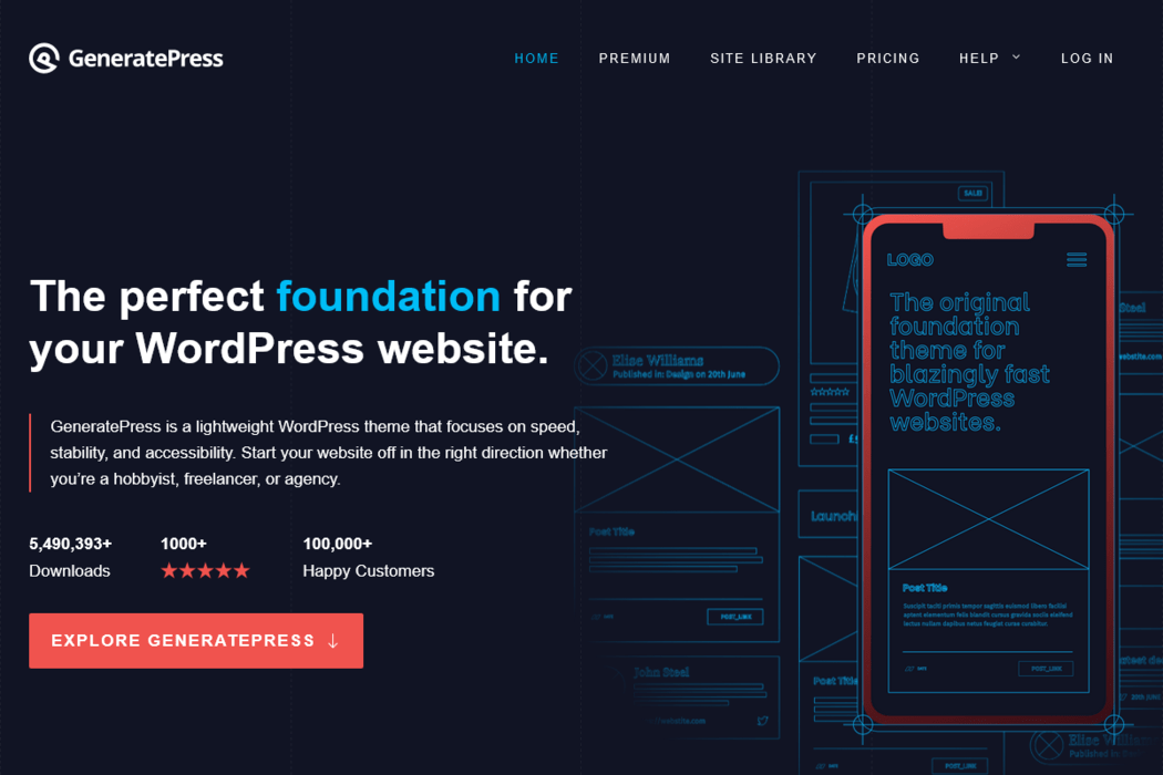 GeneratePress WordPress theme